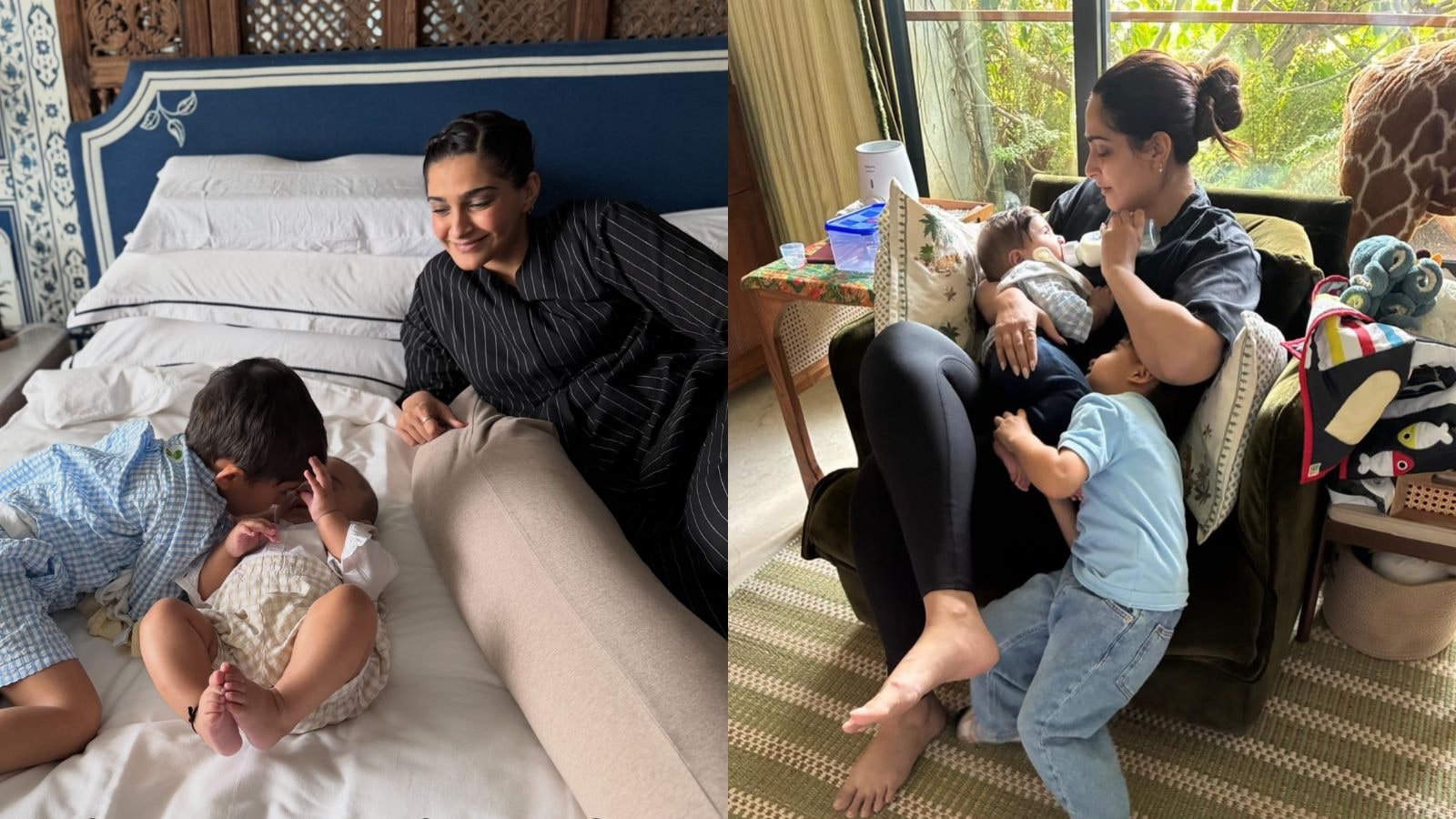 Sonam Kapoor Gives Fans A Peek Into Motherhood Through Heartwarming Pics With Her Boys