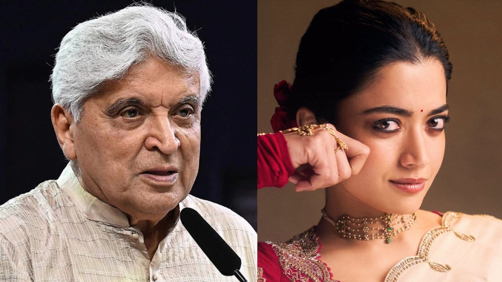 Javed Akhtar Calls Rashmika Mandanna 'A Tamil Actor' While Defending Her Accent, Internet Reacts