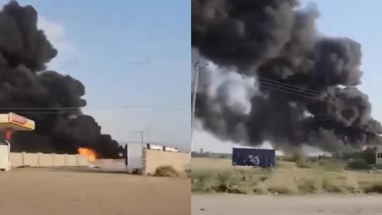Saudi-Led Coalition Strikes Yemen Oil Site, Videos Show Thick Cloud Of Smoke
