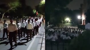 JNU में निकला RSS का पथ संचलन, इंद्रेश कुमार बोले- अराजकता को कुचलते हुए रखी राष्ट्रीयता की नींव