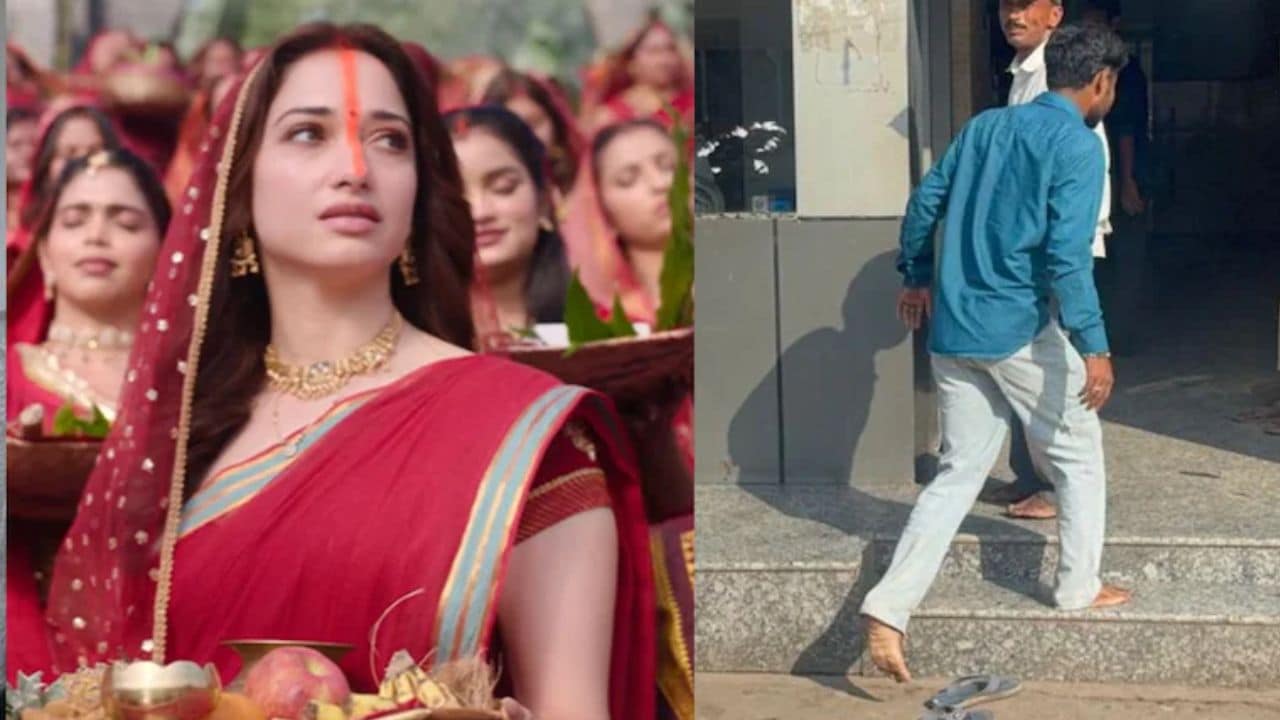 हनुमान अंश के बाद अब सिद्धार्थ मल्होत्रा की फिल्म द वन के लिए जूते-चप्पल उताकर थियेटर जा रहे फैन्स, पोस्टर को कर रहे प्रणाम
