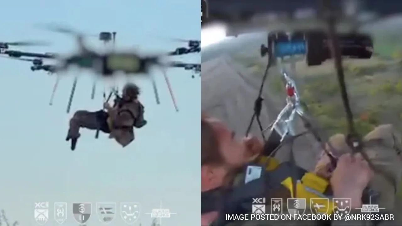 Video: In "World's First", Ukraine Airlifts Injured Soldier With Drone