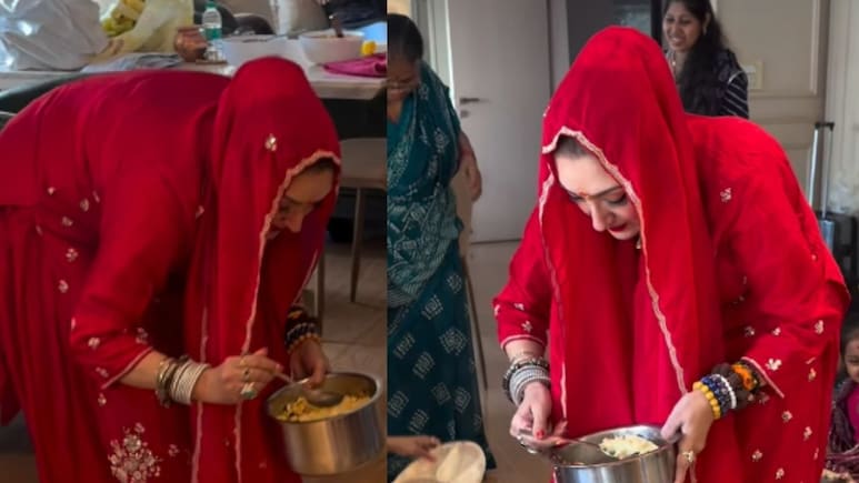 सुनीता आहूजा ने अपने घर पर किया कन्या पूजन, अपने हाथों से बच्चियों को खाना परोसती आईं नजर