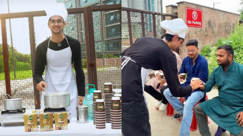 Man Sets Up Rs 40 Coffee Stall Outside Corporate Office, Earns Rs 18,000 In A Day