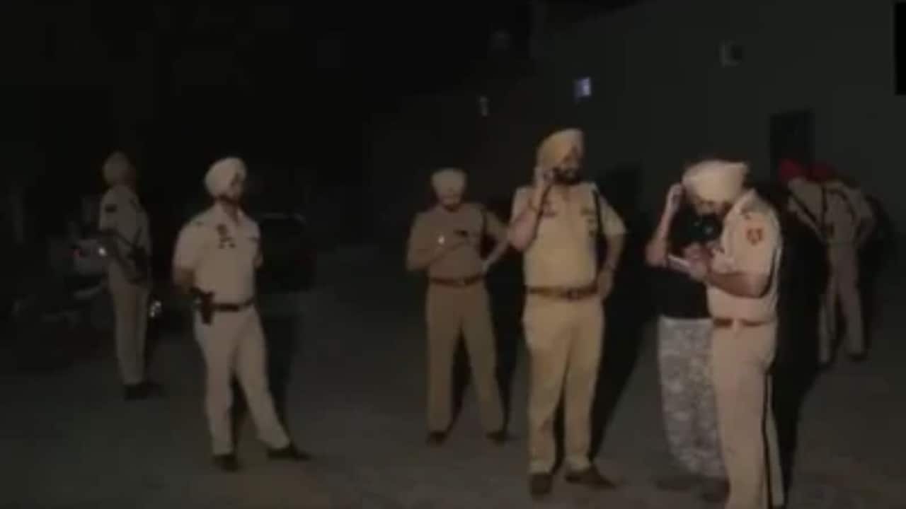 Punjab Police at the crime scene Punjab Police at the crime scene