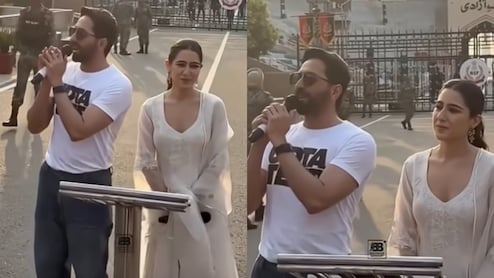 Udta Teer Promotion Takes Unexpected Turn As Pakistani Coke Studio Music Plays During Ayushmann-Sara's Wagah Visit