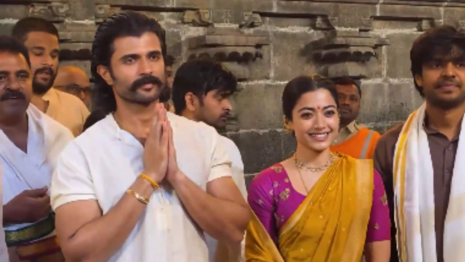 Vijay Deverakonda and Rashmika Mandanna Meet Tamil Nadu CM Vijay Ahead of Ranabaali Release