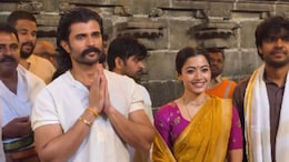Ahead Of <i>Ranabaali</i> Release, What Rashmika Mandanna And Vijay Deverakonda Wore To Tirumala Temple