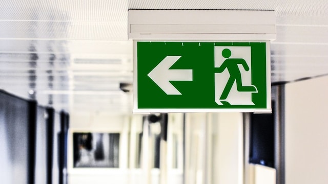 Always spot exits in a building to avoid stampedes