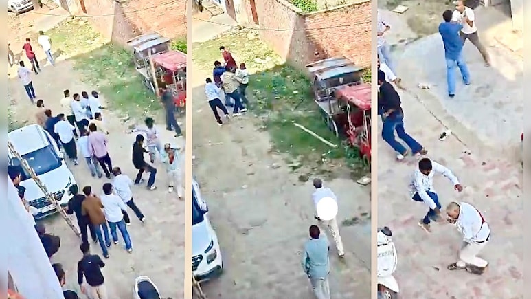 Caught On Camera: Knife Attack, Brutal Beating As Around 50 People Clash With 3 In Lucknow Over Land Dispute