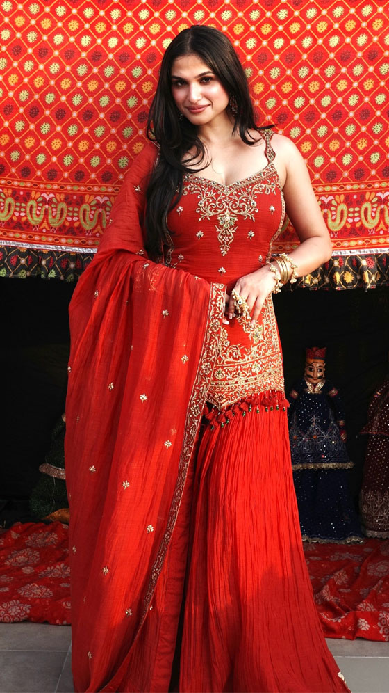 Kashish Kapoor Brings Festive Glamour To Life In Red