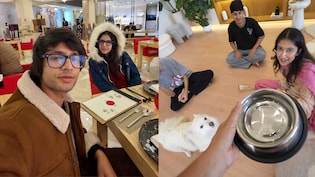 YouTuber Sourav Joshi Criticised After Asking Wife Avantika To Drink From Pet Dog Oreo's Water Bowl