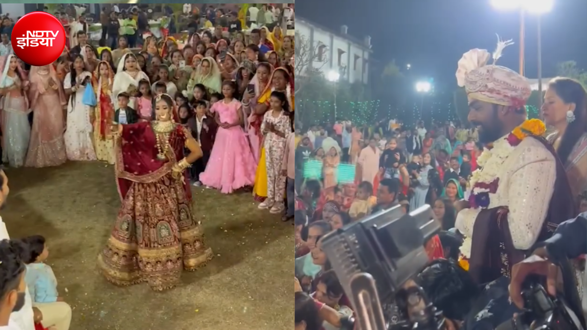 अपनी ही शादी में दुल्हन ने लूटी महफिल, काजोल के गाने पर लगाए ठुमके जमा दिया रंग, देखने वालों के खड़े हुए रोंगटे