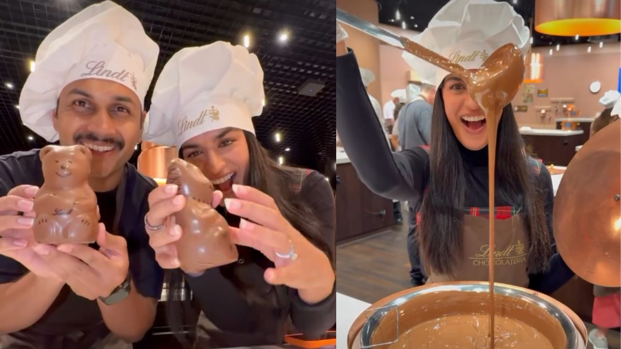 Indian Couple Visits Swiss Chocolate Factory, Makes Chocolate Bears, Lollipops