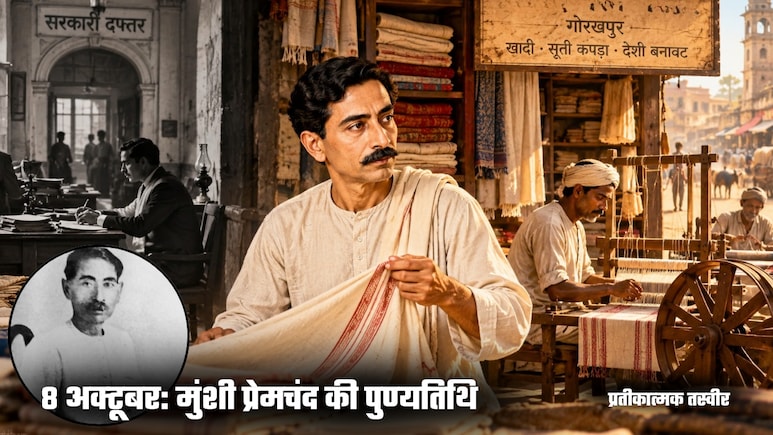 सरकारी नौकरी छोड़कर मुंशी प्रेमचंद ने गोरखपुर में खोला था कपड़े का कारखाना, चरखे लगाए, करघे चलाए... फिर क्यों बंद करना पड़ा कारोबार?