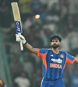 Shreyas Iyers Priceless Reaction After Maiden T20I Ton vs West Indies Takes Internet By Storm