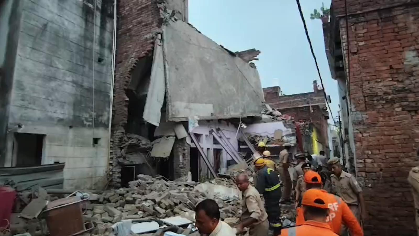 Explosion at Suspected Illegal Firecracker Unit Causes House Collapse in Varanasi