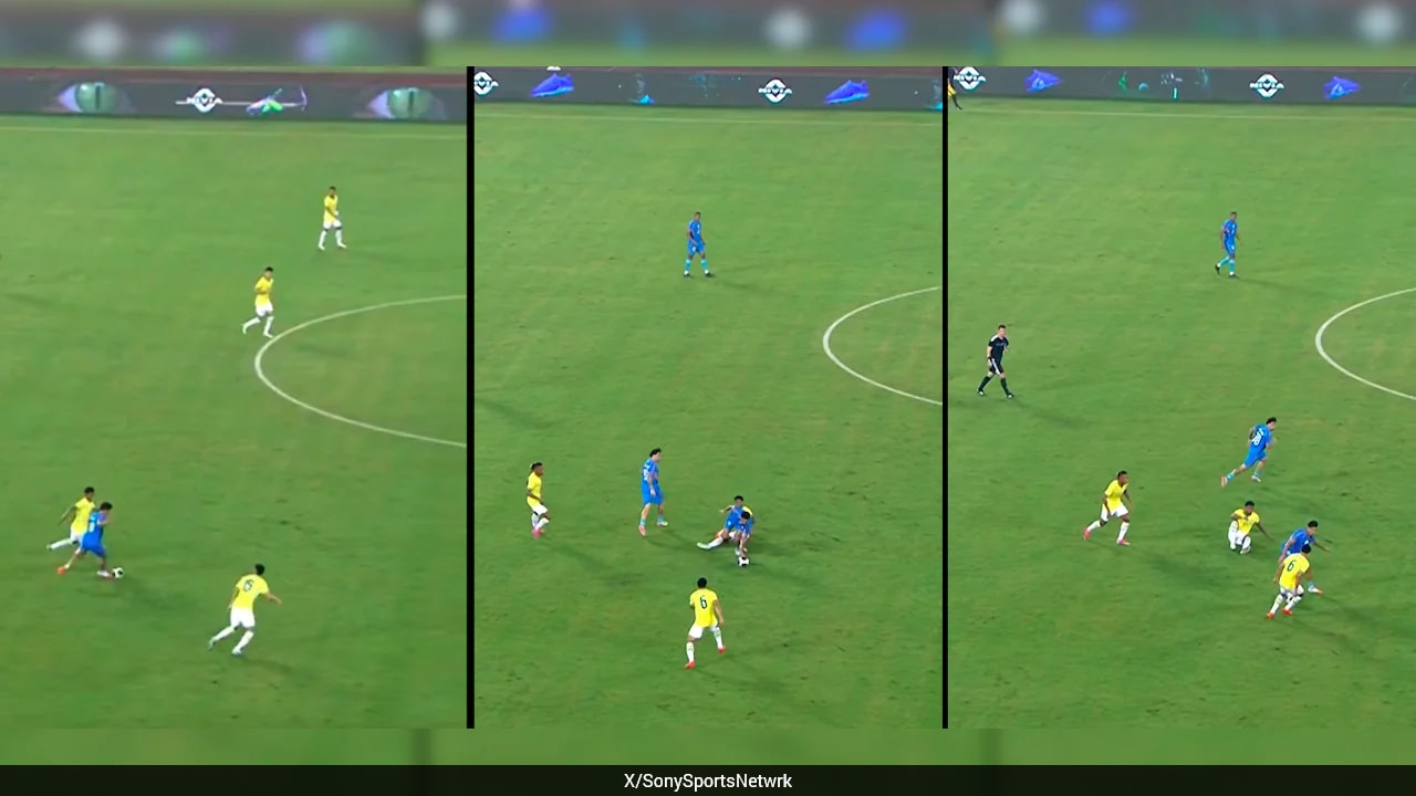 Watch: India's Sahal Abdul Samad Nutmegs Brazil Star, Internet Can't Keep Calm