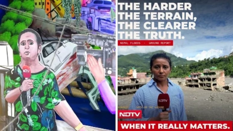 NDTV Reporter's Nepal Coverage Featured In Bhubaneswar Puja Pandal