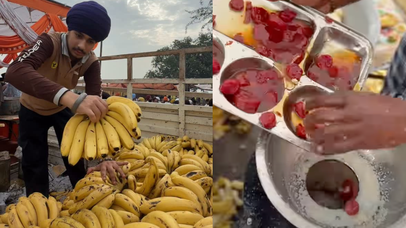 Video: Volunteers Turn 1,100 Dozen Bananas Into Banana Shake For Langar