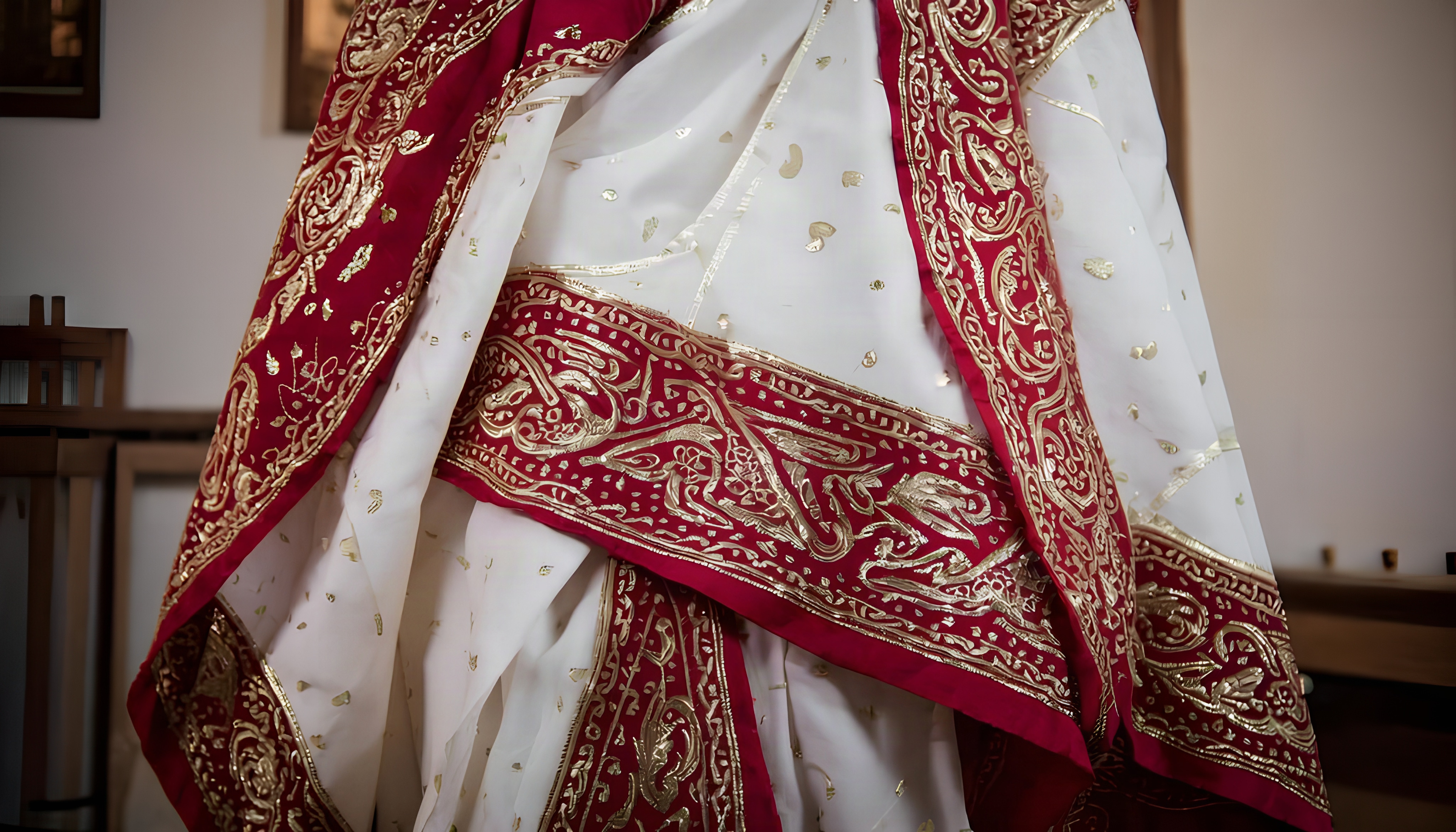 How To Start Draping A Laal Paar Saree? How To Start Draping A Laal Paar Saree?