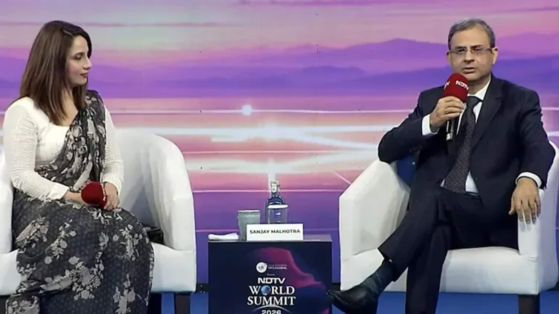 "We Don't Target Any Price For Rupee": RBI Governor Sanjay Malhotra At NDTV World Summit