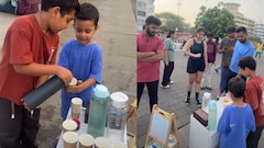 Video: Young Brothers Set Up Lemonade Stall At Marine Drive, Win Hearts And Sell Out