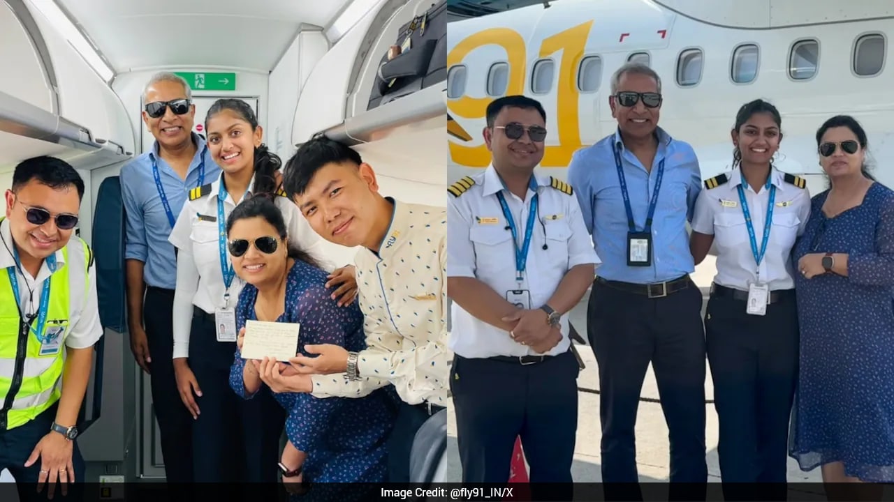 Airline Gives Pilot A Special Surprise By Bringing Her Parents Onboard