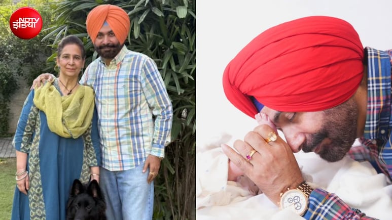 नवजोत सिंह सिद्धू बने दादा, पोती के माथे पर रखे पैर, पहली तस्वीर के साथ बताया नाम