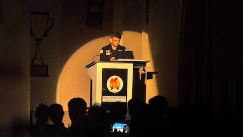 Shubhanshu Shukla Recalls Emotional Moment Of Seeing Tricolour In Space At Delhi School