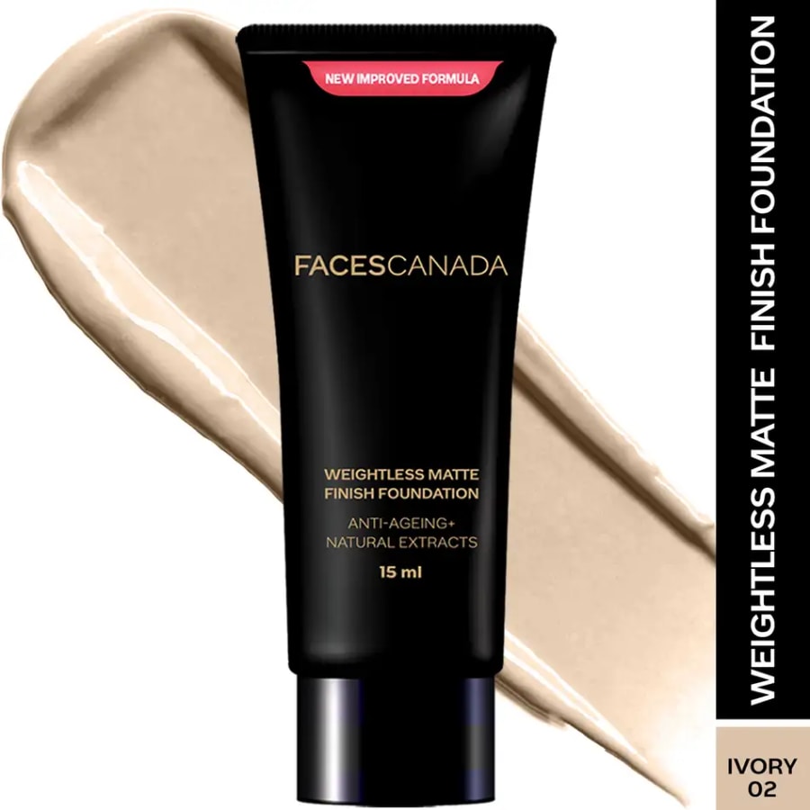 Click here to buy: FACES CANADA Weightless Matte Finish Foundation Absorb