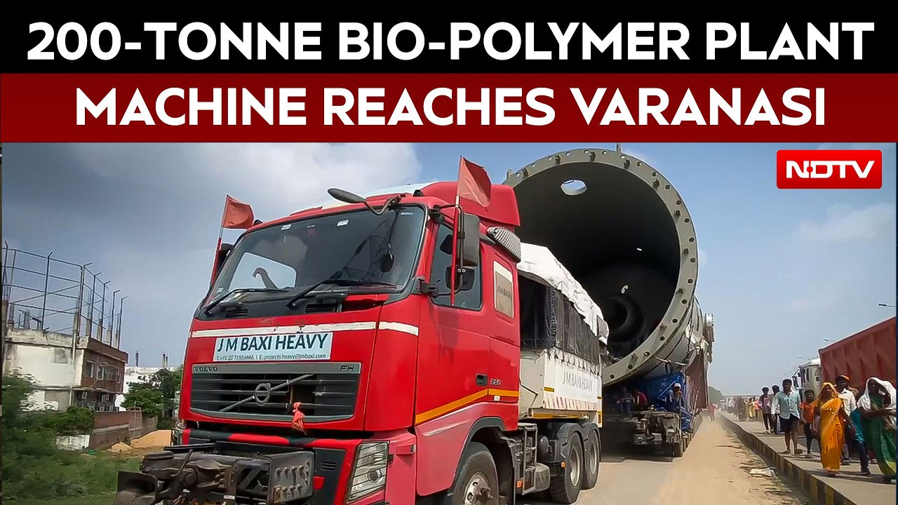 200-Tonne Machine Reaches UP's Varanasi On Giant 308-Wheel Trailer