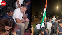 इंडिया गेट पहुंचे राहुल-प्रियंका, धरने पर बैठे अंकिता भंडारी के माता-पिता से की मुलाकात