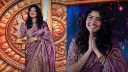 Sai Pallavi Channels Sita's Grace In A Tissue Silk Saree At <i>Ramayana</i> Event In Hyderabad