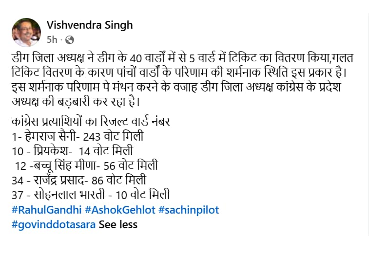 टिकट वितरण पर उठे सवाल