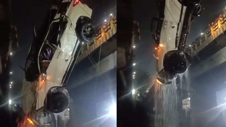 पूर्णिया में दर्दनाक हादसा, पुल की रेलिंग तोड़ नदी में गिरी फॉर्च्यूनर, कारोबारी की मौत