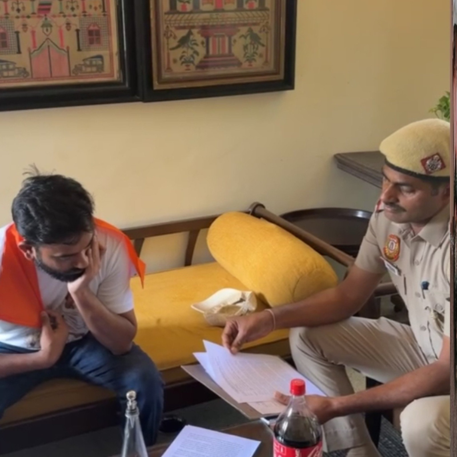 "Hang Me": Abhijeet Dipke As Delhi Cops Land At His Home Ahead Of March