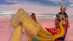 रावण-जटायु युद्ध का ये सीन कर देगा रोंगटे खड़े, लंकेश बने चंद्रकांता के वीरेंद्र विक्रम सिंह का लाले किले पर तहलका