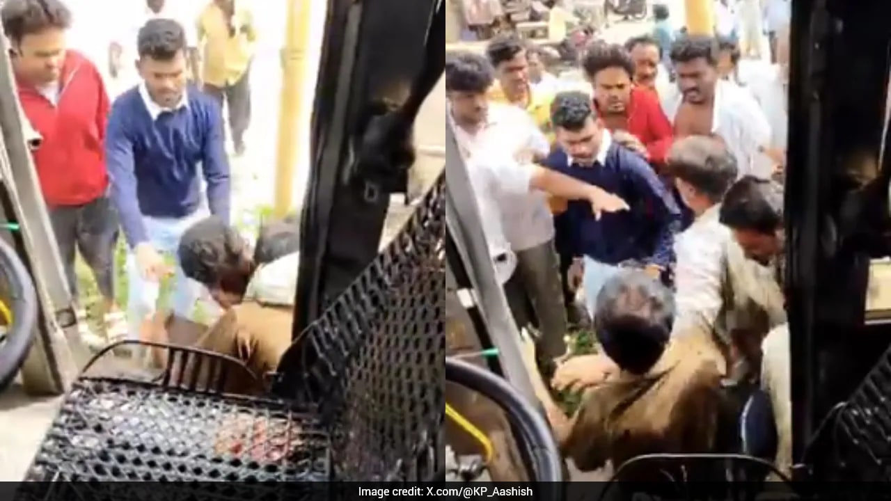 On Camera, Men Chase Bus, Assault Andhra Driver Over Alleged Rash Driving
