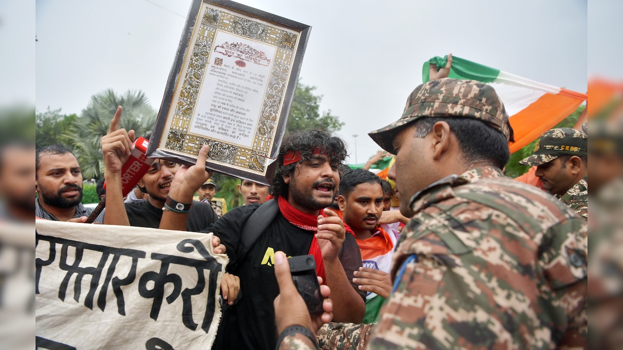 Protest at Connaught Place on Thursday
