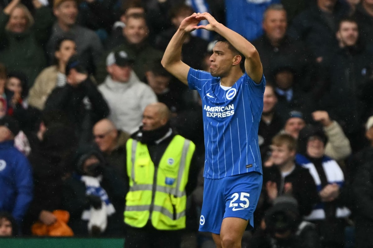 Watch: Brighton Star Scores Stunning Halfway-Line Goal, Channels David Beckham