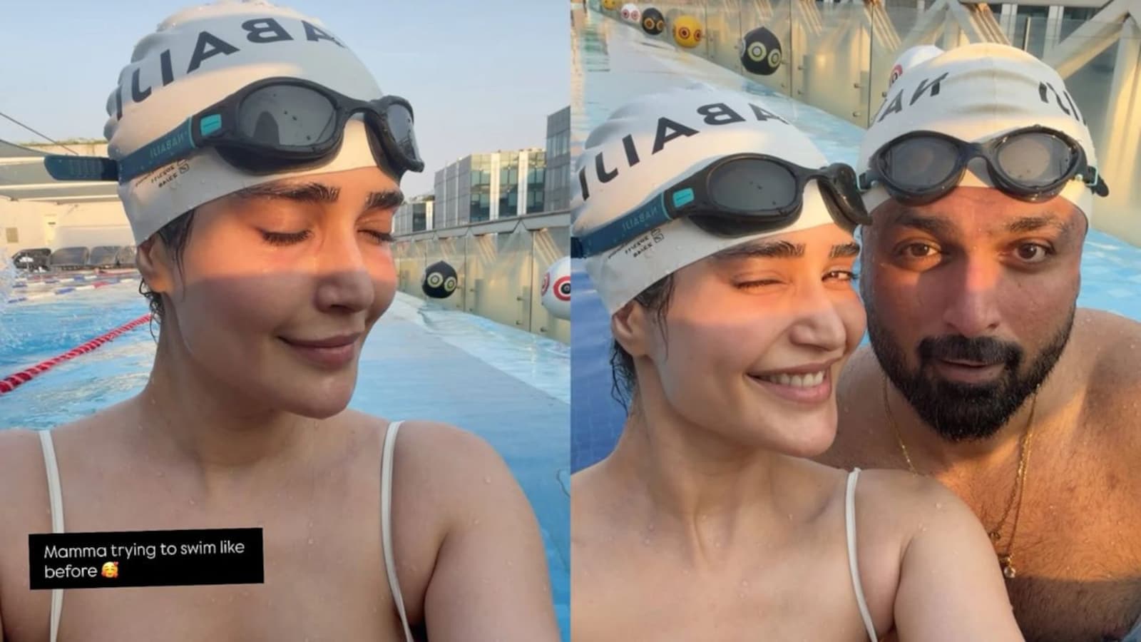 Karishma Tanna Adds Swimming to Postpartum Recovery Routine