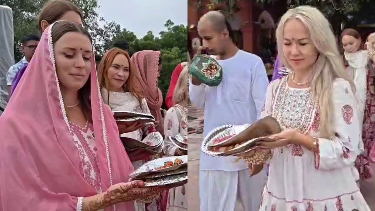गयाजी में रूस से 5 महिलाओं ने किया पितरों का तर्पण, मोक्ष की कामना की