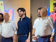 Watch: Ex-Maharashtra Chief Minister Sushilkumar Shinde, 85, Attends Film Screening With Grandsons Veer And Shikhar Pahariya