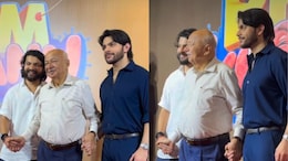 Watch: Ex-Maharashtra Chief Minister Sushilkumar Shinde, 85, Attends Film Screening With Grandsons Veer And Shikhar Pahariya