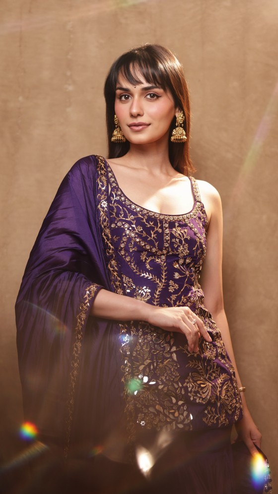 Manushi Chhillar Makes A Case For Purple Glam