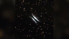 Cosmic 'Hamburger' Offers Rare Side-On View Of Planet Birth