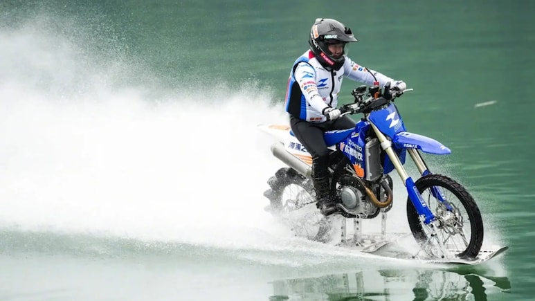 Video: Chinese Entrepreneur Rides Motorcycle On Water For 40 Km, Sets New Record
