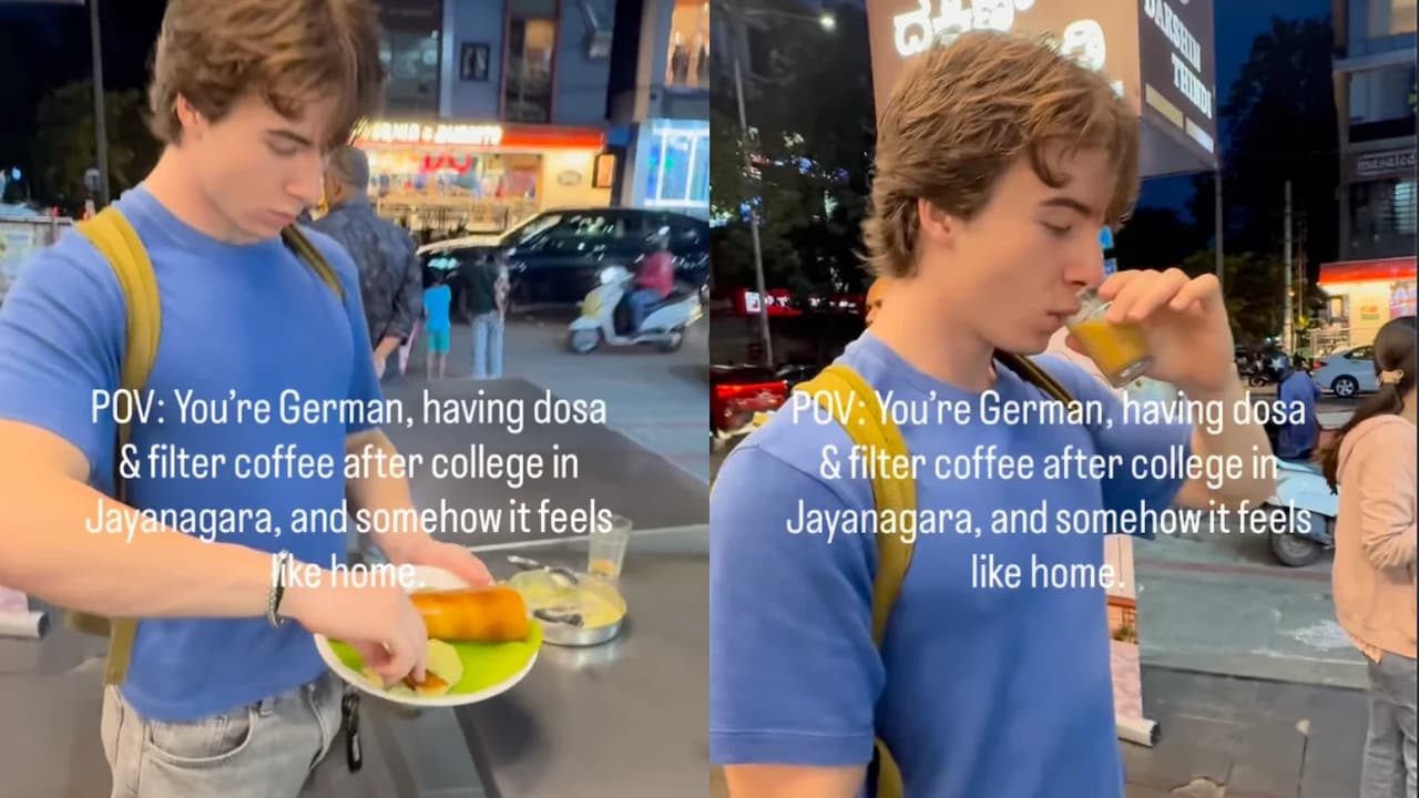 'Feels Like Home': How German Man In Bengaluru Found Comfort In Dosa And Filter Coffee