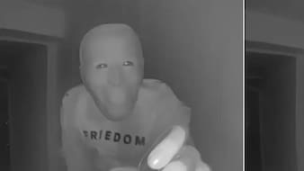 In US, Doorbell Camera Captures Stranger In Joe Biden Mask Eating Banana